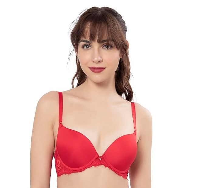 push-up bra - red, A bra that lifts-up and emphasises your …