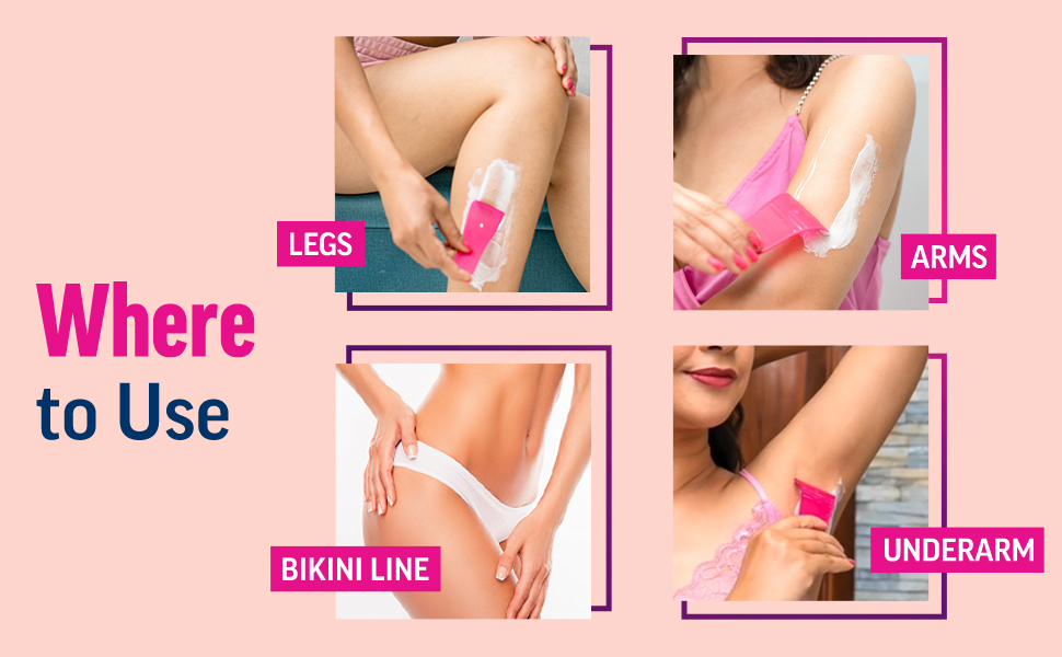 where to use veet hair removal cream